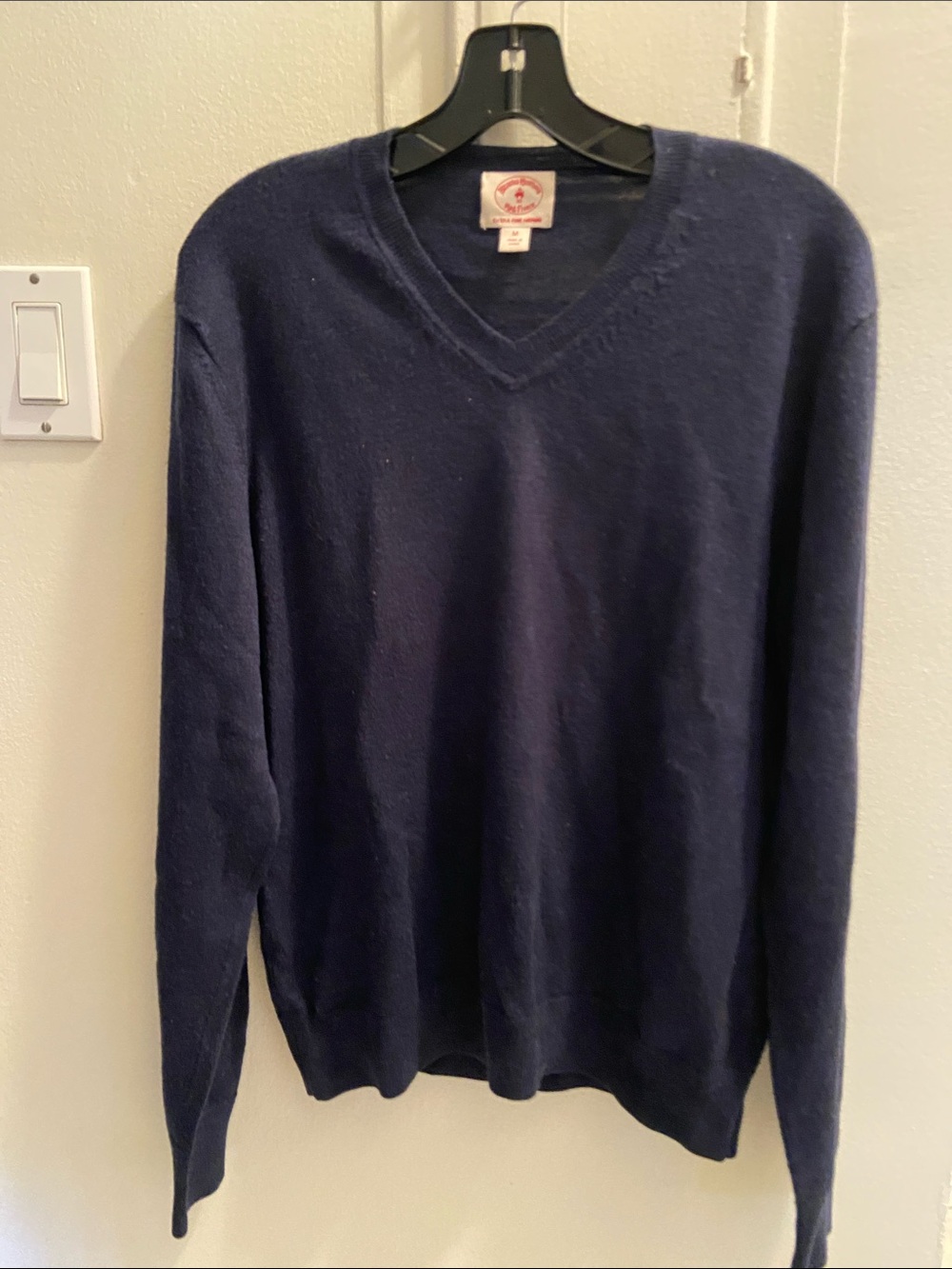 Brooks Brothers Men's V-Neck Sweater - Navy Blue